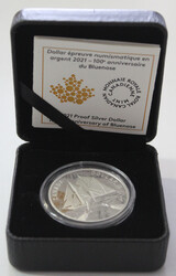 1 Dollar George V "Schiff Bluenose", 2021, OVP Etui/Zertifikat  ...