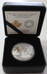 1 Dollar Elisabeth II "Alex. Graham Bell", 2022, OVP Etui/Zertifikat  ...