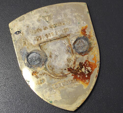 PORSCHE-SCHILD: emailliertes Porsche-Schild, Porsche-Schrift m. ...