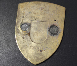 PORSCHE-SCHILD: emailliertes Porsche-Schild, Porsche-Schrift m. ...