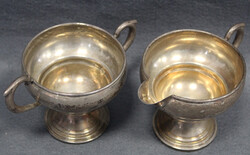 MILCH & ZUCKER-SCHALEN m. Tönung, Unterseite "Garden Silversmiths ...