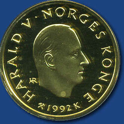 1500 Kronen Harald V Olympia Lillehammer, Birkebeiner, 1/2 oz ...