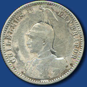 DOA: 1/2 Rupie Guilelmus II - Palmzweige 1904 A / PatinaAutomatically ...