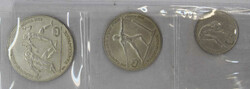 1981 Gedenksatz Leichtathletik: 100-500 Drachmen in Silber