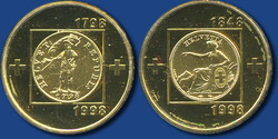 1998: Set mit 2x 100 Franken "200 Jahre Helvetische Republik / ...