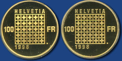 1998: Set mit 2x 100 Franken "200 Jahre Helvetische Republik / ...
