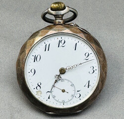 TASCHENUHR m. Herstellermarke "CN", 800er Silber m. entspr. Punzen im ...