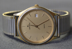 JUNGHANS Quarzuhr, Bicolor Gehäuse & Armband, goldfarbenes ...