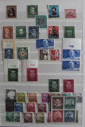 1945-1980 (ca.), postfrischer und gestempelter Sammlungsbestand mit ...