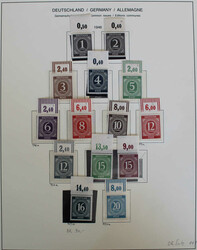 1946-1948 Spezial-Posten Kontrollrat m. 1-5 M Taube im Bogen, 5x ...