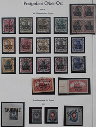1916-1918 von 1/12 gest. kpl. Dazu weitere 12 postfr. und Dorpat 1/2 ...