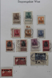 1916 von 1/12 gestpl. kpl. Dazu weitere 11 I B postfr., tiefst gepr. ...