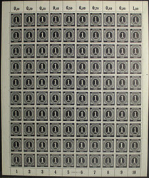 GEMEINSCHAFTSAUSGABEN 25 postfr. Bogen der Ziffernausgaben teils ...