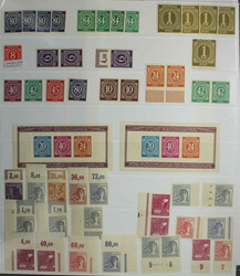 ALLIIERTE BESETZUNG postfr. Slg. teils überkpl. mit Bl. 12 A,B, ...