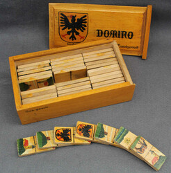 DOMINO SINSHEIM: Altes Domino aus Holz mit Motiven der beliebten ...