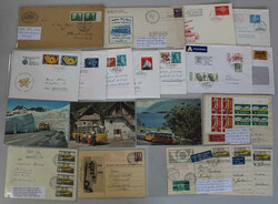 AUTOBUSPOST 1937-1993 Lot m. 18 Belegen "automobiles Postbüro", ...