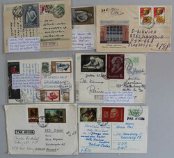 1965-1979 Lot m. 37 Briefen m. "Lenin-Frankaturen", dabei Blocks u. ...