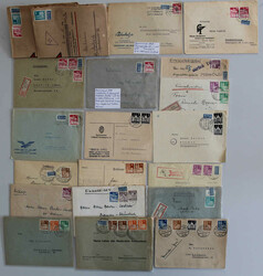 1948 Bauten, Lot m. 40 Briefen, dabei 20 nach Argentinien, gute ...