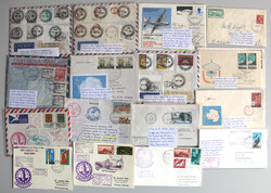 ANTARKTIS/ARKTIS schönes Lot mit 42 Belegen mit vielen interessanten ...
