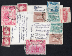 1951-1953 interessante Korrespondenz m. 5 AK´s n. München  ...