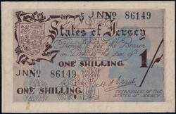 1 Shilling o. Jahr (1941/1942) / kl. SpurenAutomatically generated ...