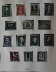1945-1982 postfr. Slg. in 2 SAFE-Ringbindern, u.a. Flugpost/Vögel ...