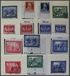 1945-1949 Slg. mit u.a. 911/37 und 943/62 gestpl., Bl 12 A/B postfr. ...