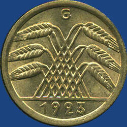 50 Rentenpfennig, 1923 GAutomatically generated translation:50 ...