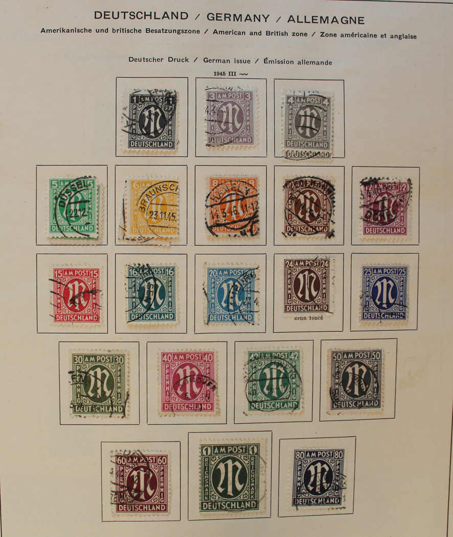 1945-1987 gestpl. Slg. mit Bizone ab 1/35 und Bund ab 111/12 ...