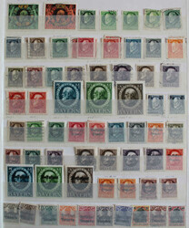 1850-1923 Slg mit AltDtl. mit u.a. viel Bayern ab mehrfach Nr 2, ...