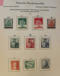 1945-1987 gestpl. Slg. mit Bizone ab 1/35 und Bund ab 111/12 ...