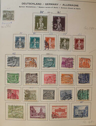 1948-1987 rundgestpl. Slg. mit Schwarzaufdruck, 35/41, 61/63 inkl. 63 ...