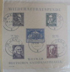 BLOCKPOSTEN von über 400 Bl. ab dem Dt.Reich mit u.a. SBZ Bl 3 A/B ...