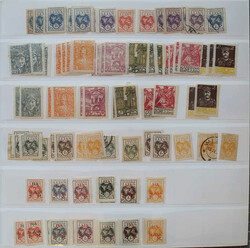 MITTELLITAUEN rund 500 Werte ab mehrfach 1/3 A/B, 5 und 7 gestpl. ...