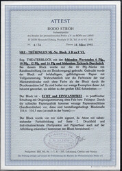 1945 sogen. "Theater-Bl." m. fehlenden Werten 6-16 Pf und fehlendem ...