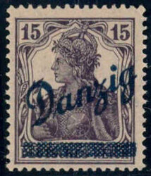 15 Pf schwarzbraunviolett, postfr. Luxus, tiefst gepr. Oechsner BPP  ...