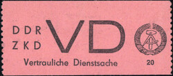 20 Pf schwarz a. helllilarosa, postfr. Luxus m. einwandfreiem FA ...