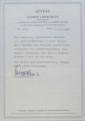 1948 Schwarzaufdruck kpl. a. Satz-R-Bf. v. Berlin n. Drexel Hill/USA ...