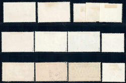 1945 PAX-Satz, rundgestpl. Luxus, 7 wichtige Wte. tief/tiefst gepr. ...