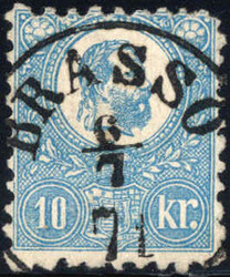 10 K blau, zentr. rundgestpl. Luxus BRASSO m. einwandfreiem KB ...