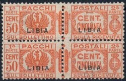 3570: イタリア領リビア - Parcel stamps
