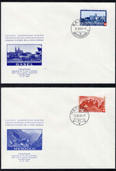 1944 Pro Patria a. 4 Blanko-Schmuck-FDC´s m. EST, Luxus  ...