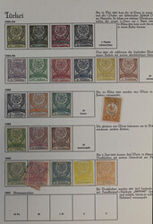 1865-1990 (ca.) reichhaltiger Bestand in drei Alben und auf Blättern ...