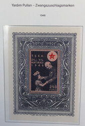 1865-1990 (ca.) reichhaltiger Bestand in drei Alben und auf Blättern ...