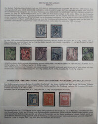 DEUTSCHE STADTPOST, kl. Slg. m. >90 meist versch. Privatpostmarken ...