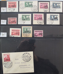 1939 gestpl. Spezial-Lot m. MiNr. I-IV in Type I+II kpl. und 3 Wte. ...