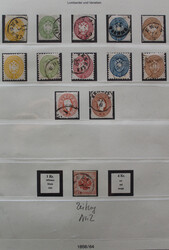 1850-1864 schöne gestpl. Slg. ab erster Ausgabe, dabei MiNr. 6 I mit ...
