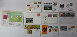 FUSSBALL-WM 1974 in Deutschland, ca. 300 Belege m. SST, Marken, meist ...