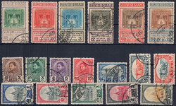 1926 Königsthron und Freimarken´41 (MiNr. 237-48), je rundgestpl. ...