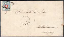 5 Rp Rayon I, vollrandig, als EF auf Faltbrief m. Inhalt von Wildhaus ...